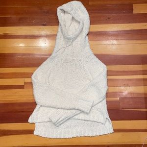 The fluffiest white hoodie